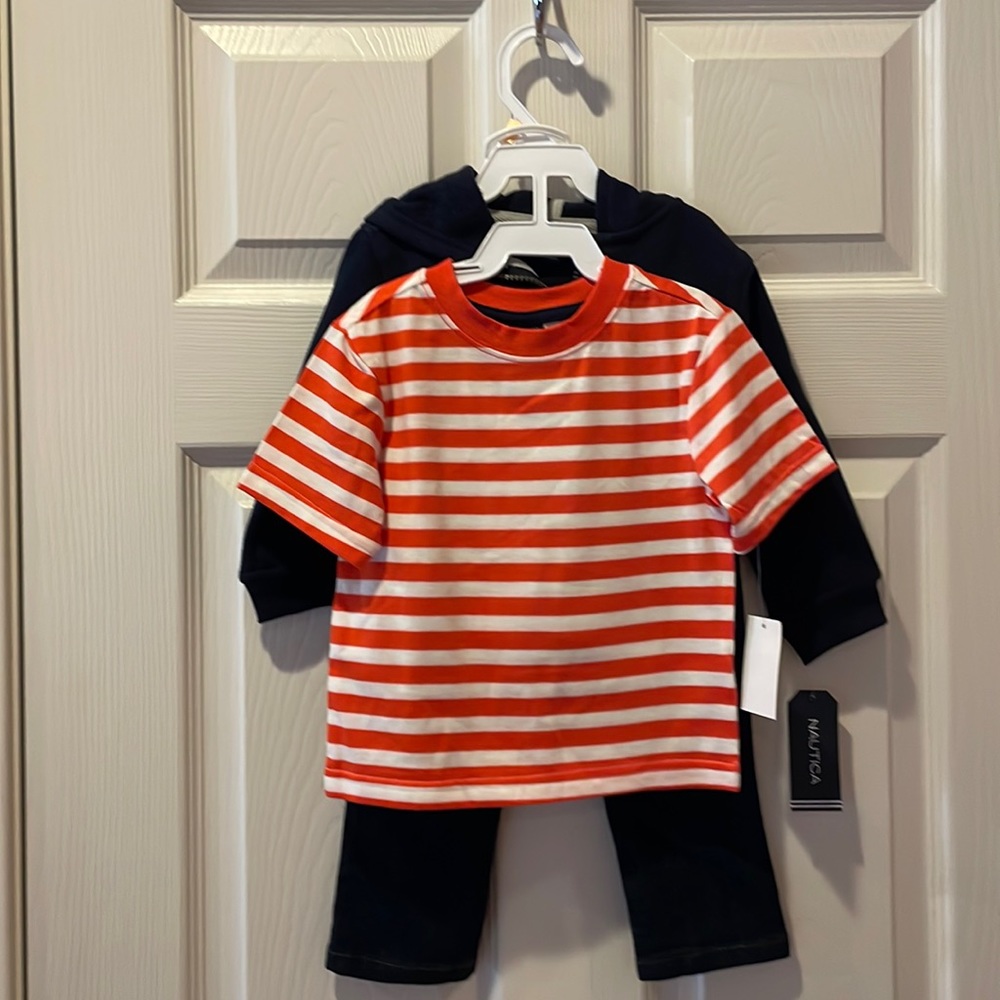 Nautica Baby boy size 12 months 3 piece outfit new with tags